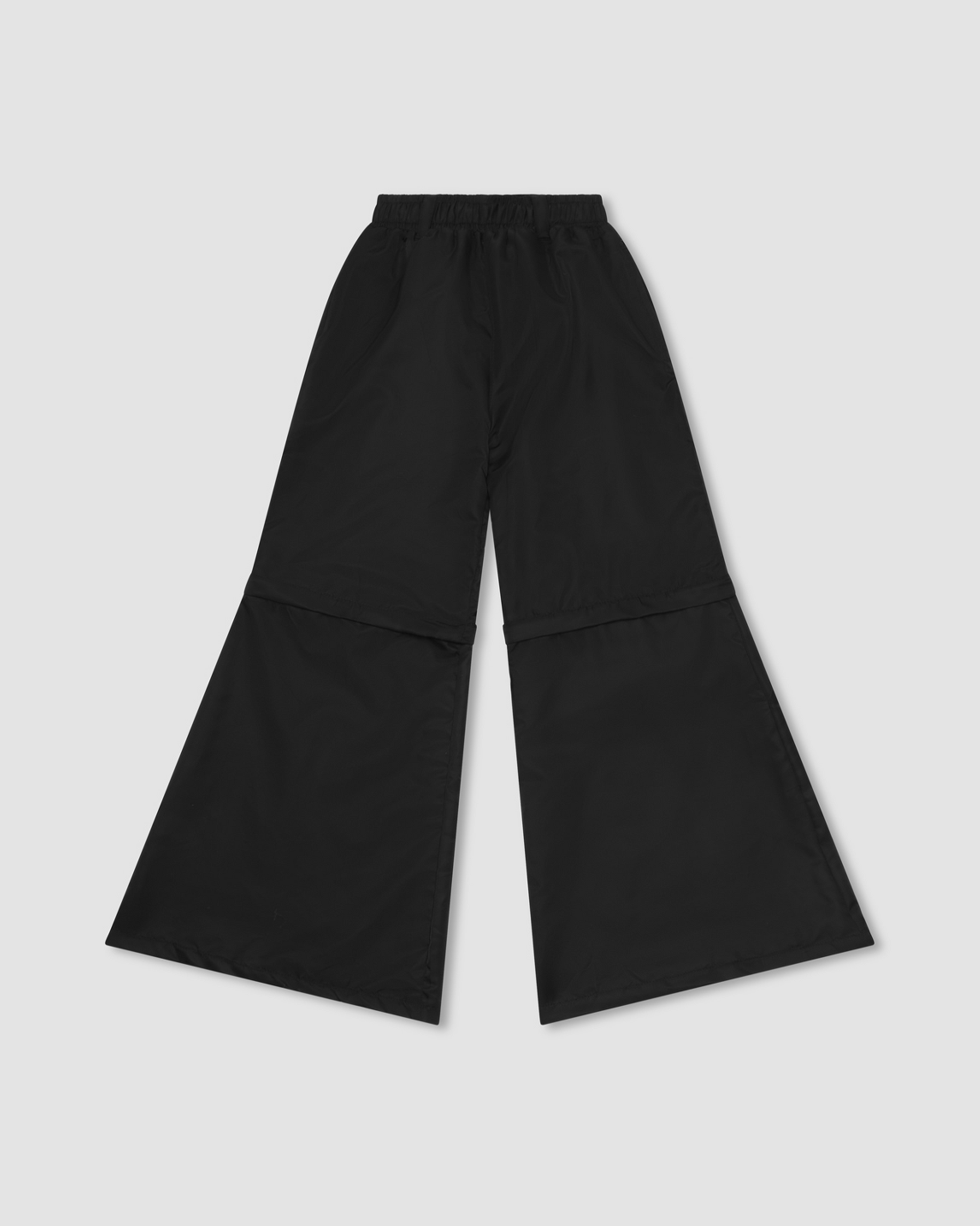 Ghost Hood Convertible Nylon Wide Leg Pants