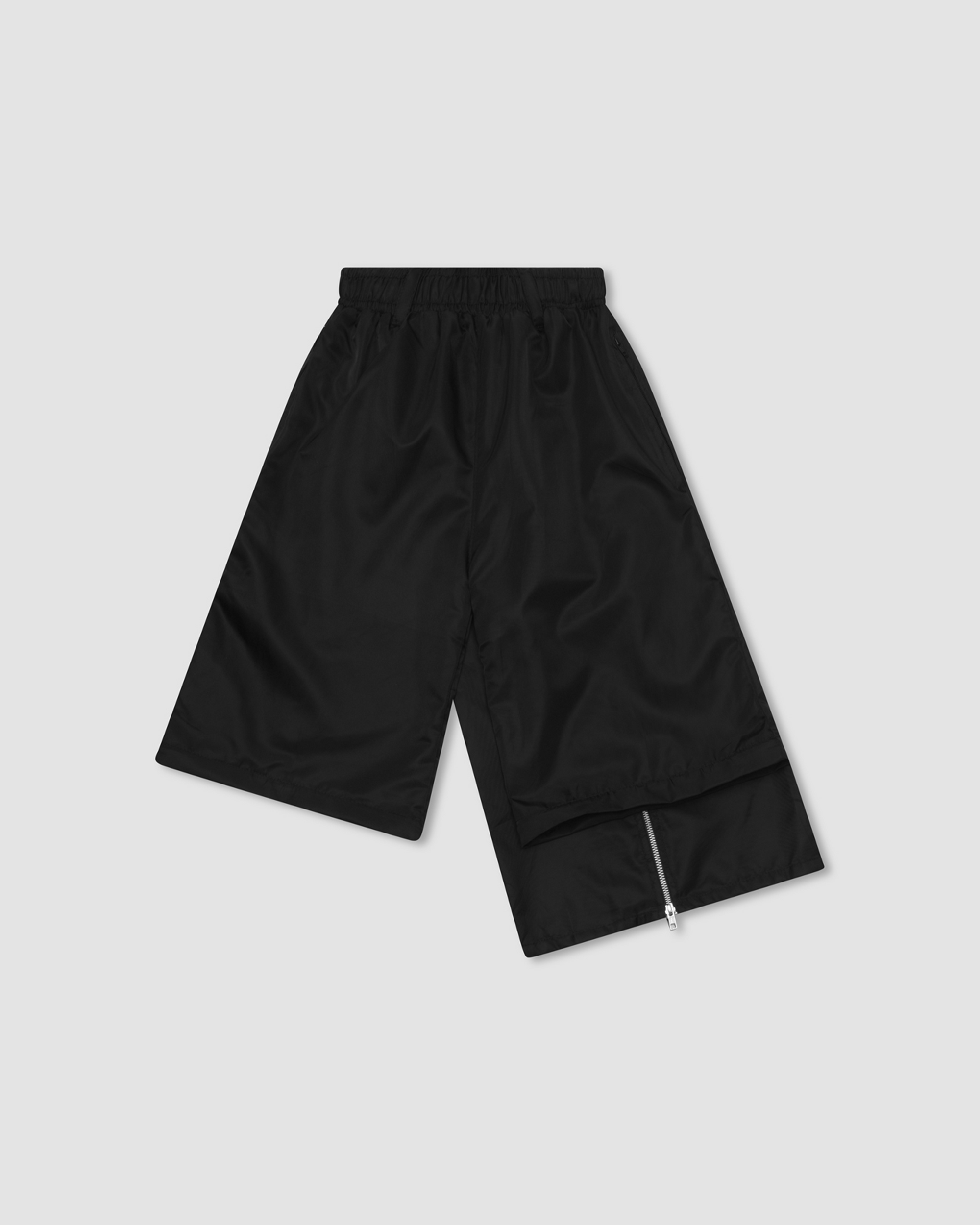 Ghost Hood Convertible Nylon Wide Leg Pants