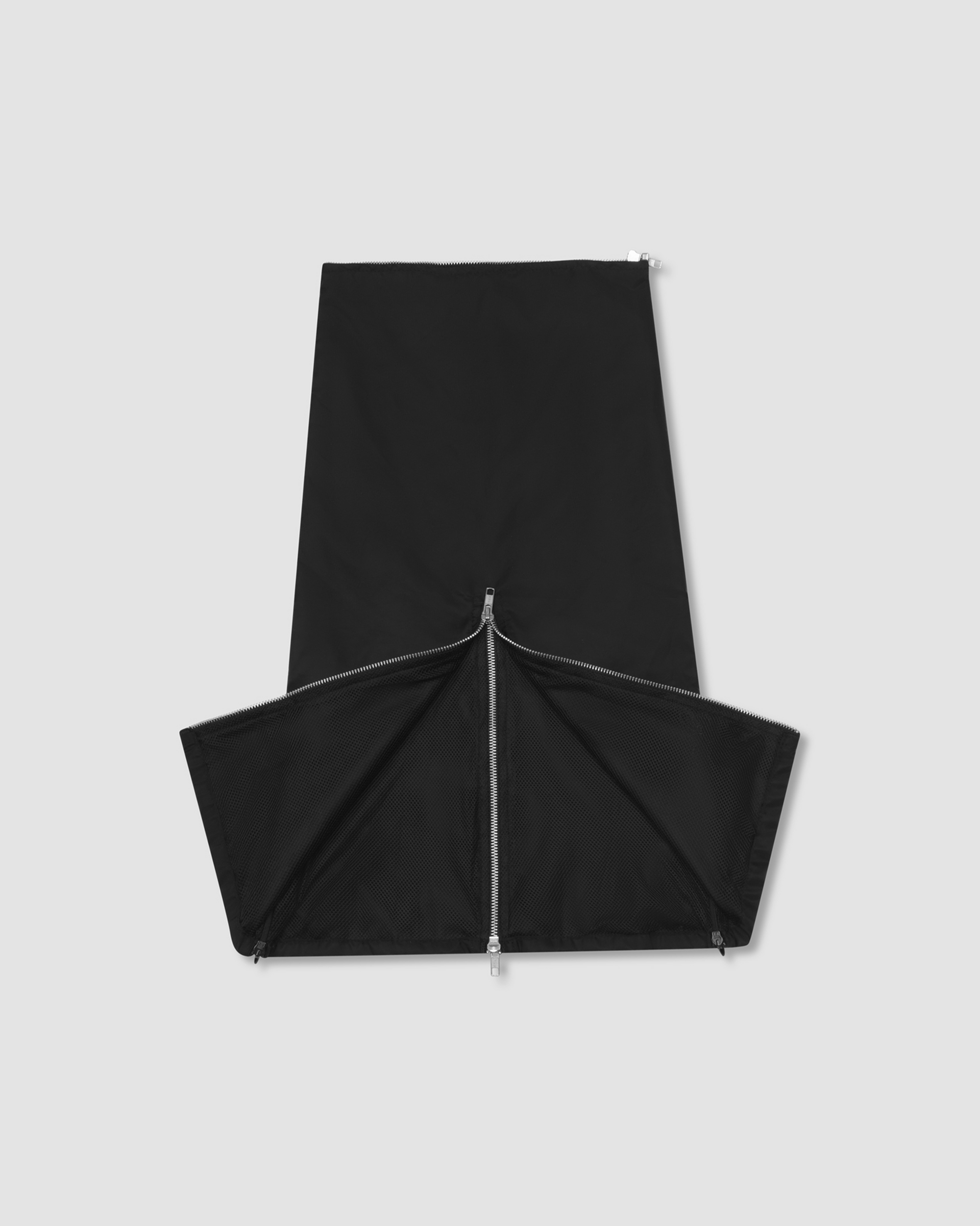 Ghost Hood Convertible Nylon Wide Leg Pants